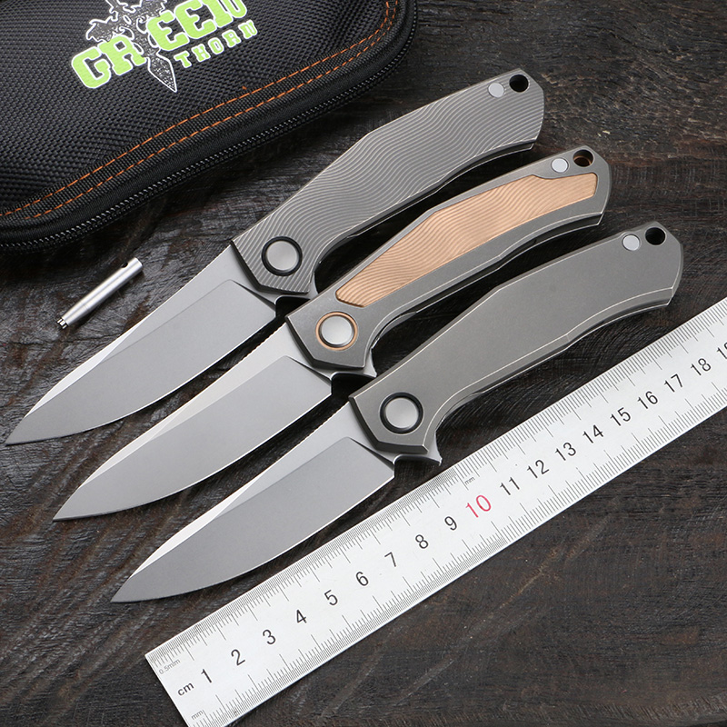 Green thorn poker limited edition D2 blade titanium alloy handle camping outdoor survival fruit knife practical EDC tool 
Green thorn poker limited edition D2 blade titanium alloy handle camping outdoor survival fruit knife practical EDC tool