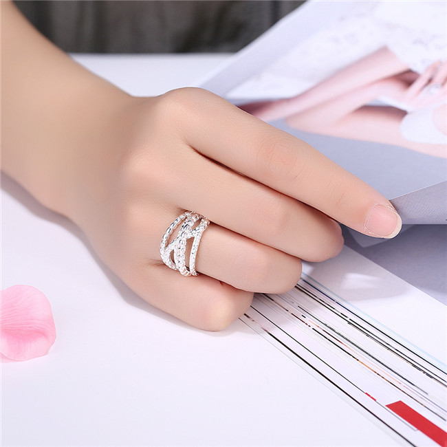 Women's new sterling silver plated rings size open DMSR922,fashion 925 silver plate finger ring jewelry Band Rings
