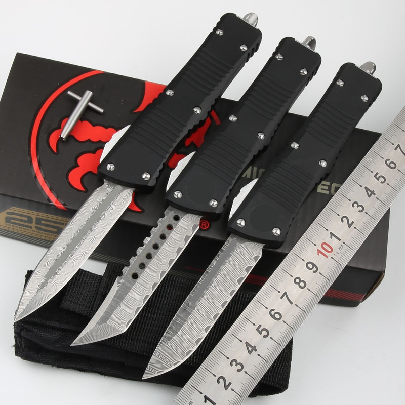 Micro T Automatic Combat Troodn Tactical Folding Knife Damascus Blade Aluminum Handle Outdoor Camping Hunting Survival Pocket Utility EDC
Micro T Automatic Combat Troodn Tactical Folding Knife Damascus Blade Aluminum Handle Outdoor Camping Hunting Survival Pocket Utility EDC