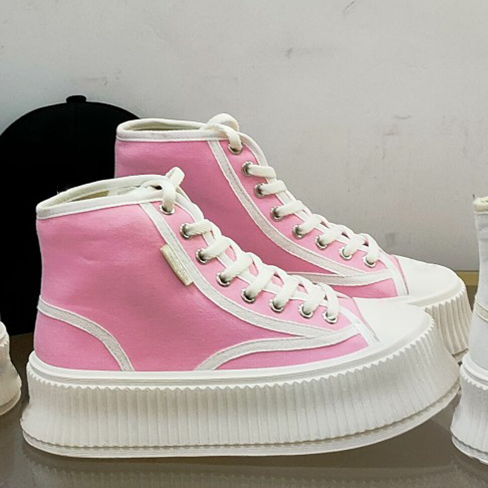 Women's 2021 classic shoes designer low-top canvas leather luxury lace-up casual shoe, Pink and white
Women's 2021 classic shoes designer low-top canvas leather luxury lace-up casual shoe, Pink and white