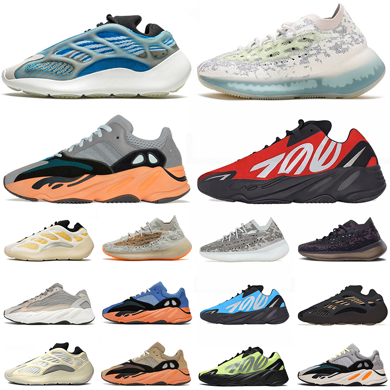 Wholesale Sports 450 700 Wash Orange Running Shoes Mens Womens Azareth Trainers Size US 12 Cream Azael Alien Blue V3 Oat 380 Covellite Vanta Bone Wh-image