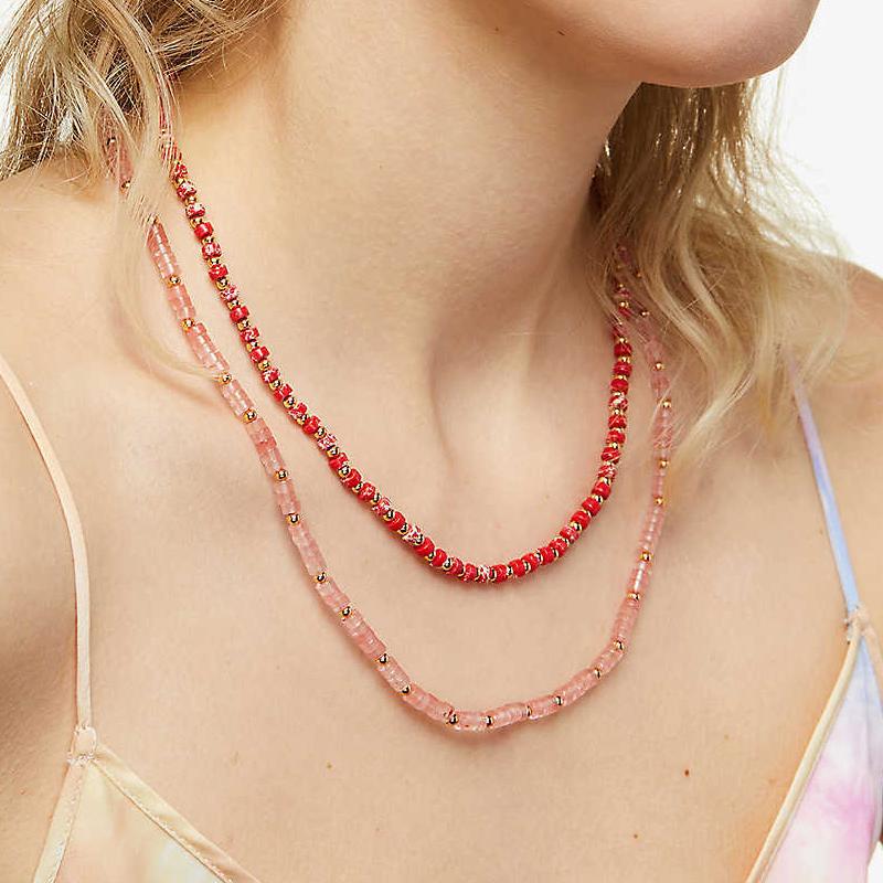Chokers Sweet Romantic Natural Pink Stone Beaded Necklace Handmade Fashion All-match Neck Accessories Gifts For Girls Wholesale 2022
Chokers Sweet Romantic Natural Pink Stone Beaded Necklace Handmade Fashion All-match Neck Accessories Gifts For Girls Wholesale 2022