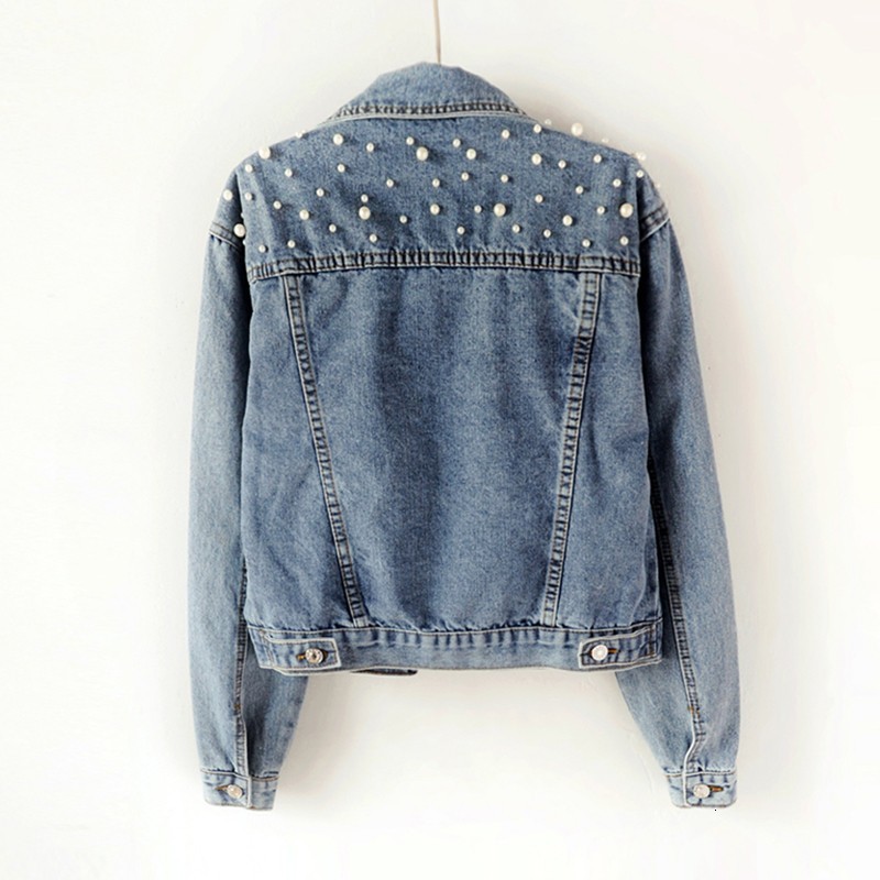 2021 New Autumn Winter Blue Denim Coat Women Turn-down Collar Long Sleeve Fashion Pearl Beading Big Size Jacket Coats and Jackets W6o3, Black
2021 New Autumn Winter Blue Denim Coat Women Turn-down Collar Long Sleeve Fashion Pearl Beading Big Size Jacket Coats and Jackets W6o3, Black