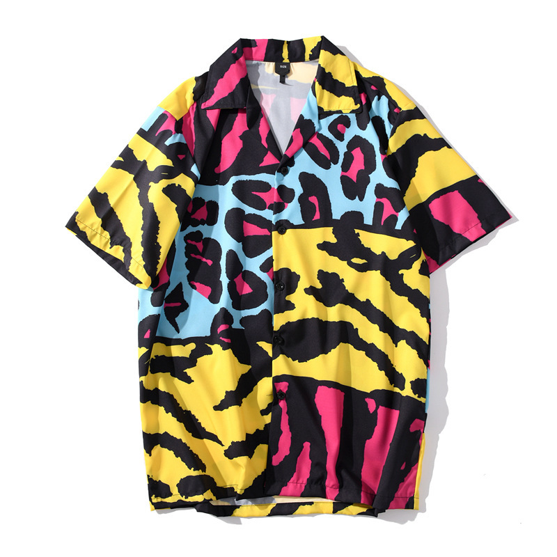 2021 Summer New Men's Vintage Patchwork Man Color Print Hawaiian Beach Harajuku Oversized Male Short Sleeve Shirt Hemd Vuhm, Photo color
2021 Summer New Men's Vintage Patchwork Man Color Print Hawaiian Beach Harajuku Oversized Male Short Sleeve Shirt Hemd Vuhm, Photo color
