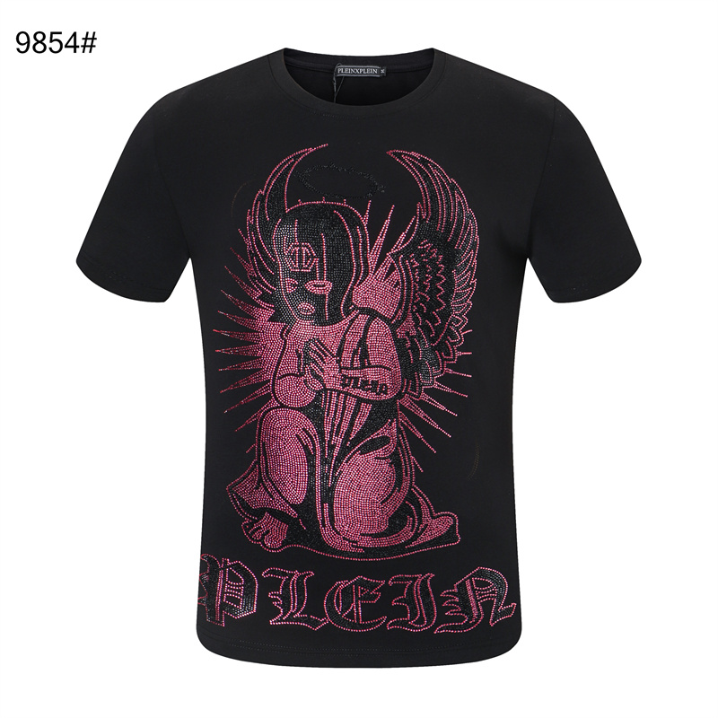 PHILIIPLEIN Men's Tees & Polos 2021 summer new fashion Hot drill men's T-shirt high quality luxury round neck short sleeve shirt size: M-3XL top02, White
PHILIIPLEIN Men's Tees & Polos 2021 summer new fashion Hot drill men's T-shirt high quality luxury round neck short sleeve shirt size: M-3XL top02, White