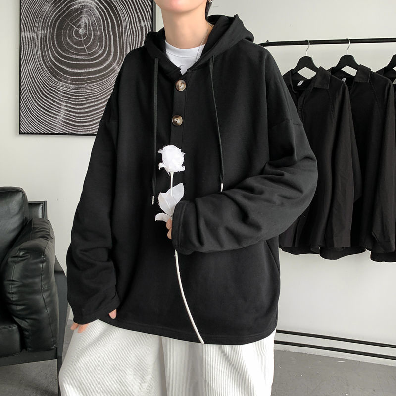 Men's Hoodies & Sweatshirts Privathinker - men's large Hoodie, solid color sweater with a row of buttons, Korean fashion, lovers' wear, Blue
Men's Hoodies & Sweatshirts Privathinker - men's large Hoodie, solid color sweater with a row of buttons, Korean fashion, lovers' wear, Blue