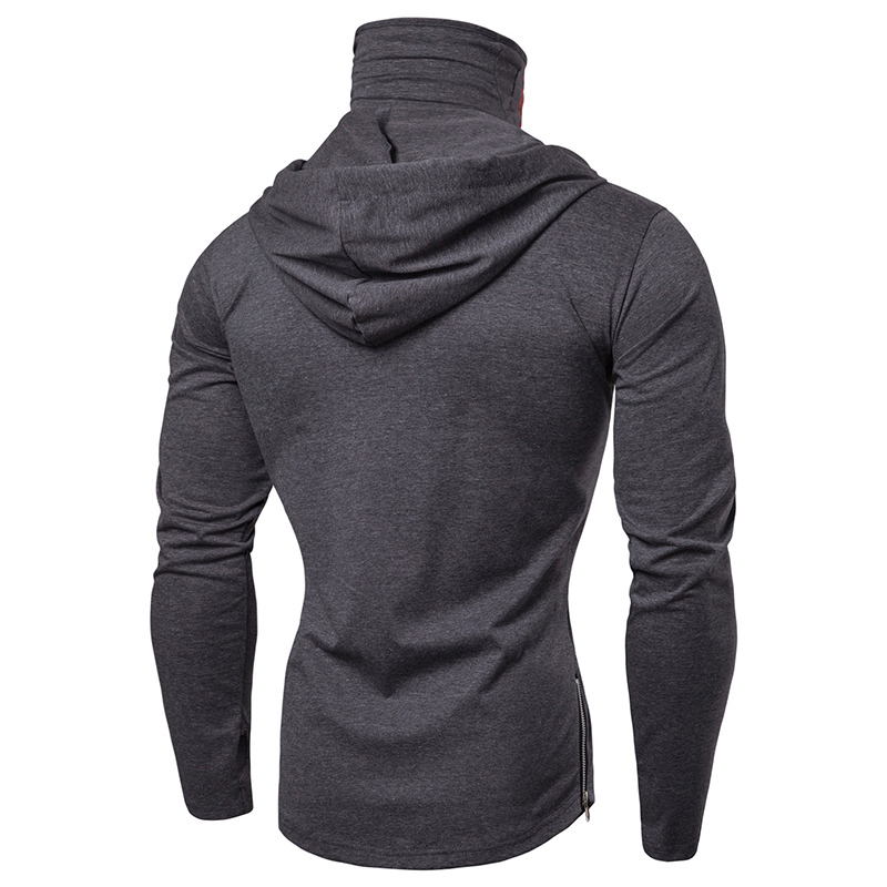 Long Sleeve Fitness Hoodies Men Autumn Thin Sweatshirt Male Sporting Slim Fit Streetwear Solid Pullover street Hoodie White 201020