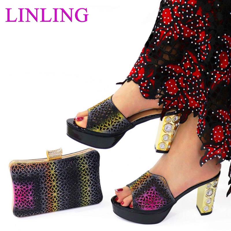Dress Shoes Fashion African Shoe And Bags For Party Italian Women High Heel Bag Set In Italy Nigerian Pumps, Black
Dress Shoes Fashion African Shoe And Bags For Party Italian Women High Heel Bag Set In Italy Nigerian Pumps, Black