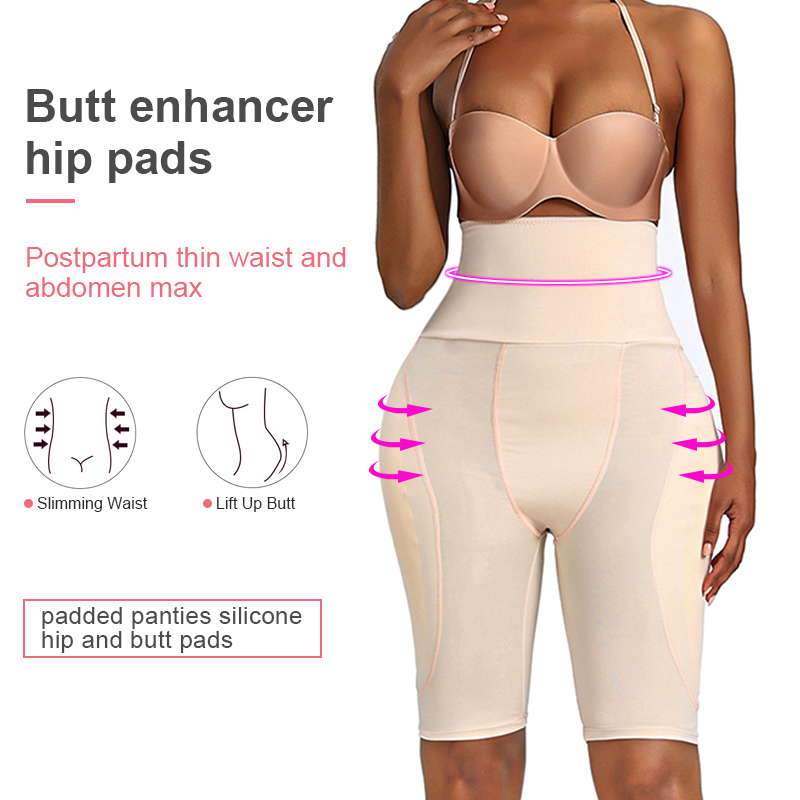 Women Butt Lifter Shapewear Waist Tummy Control Padded Panties Big Hip Pads Panties Buttocks Thigh Slimmer Ass