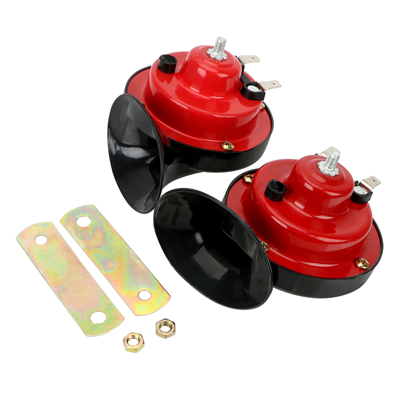 Vehicle Dual Tone Snail Horn Motorcycle Turn Horns For Car Truck Bus Electrical Equipment Auto Moto Train Parts