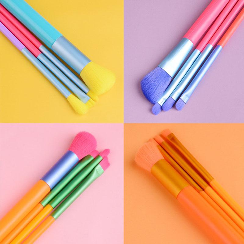 Makeup Brushes 10/15PCS Set Female Foundation Eye Shadow Eyeliner Multicolor Handle Professional Beauty Tool Make Up Maquillaje