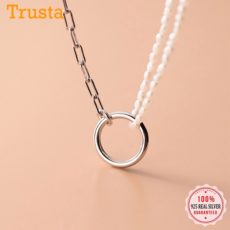 Trustdavis luxury 925 Sterling Silver Lovely Pearl Round Pendant Necklace For Women Wedding Birthday S925 Jewelry Gift DA1756
Trustdavis luxury 925 Sterling Silver Lovely Pearl Round Pendant Necklace For Women Wedding Birthday S925 Jewelry Gift DA1756