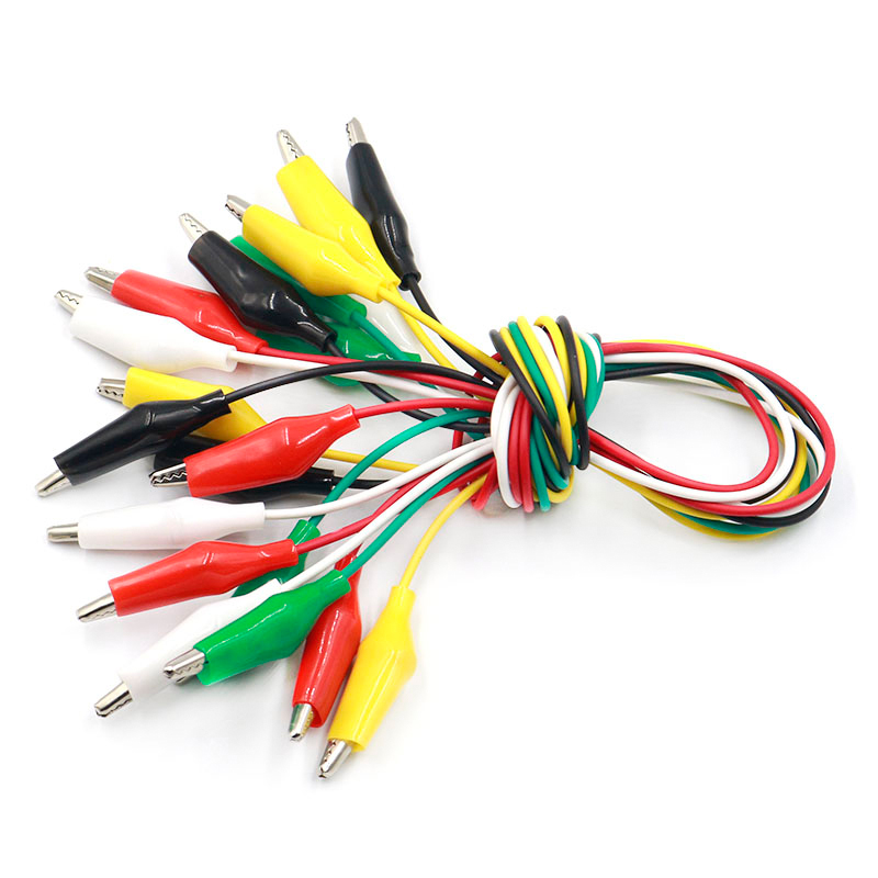 

Other Electronic Components 10pcs Alligator Clips Electrical DIY Test Leads Double-ended Crocodile Roach Clip Test Jumper Wire