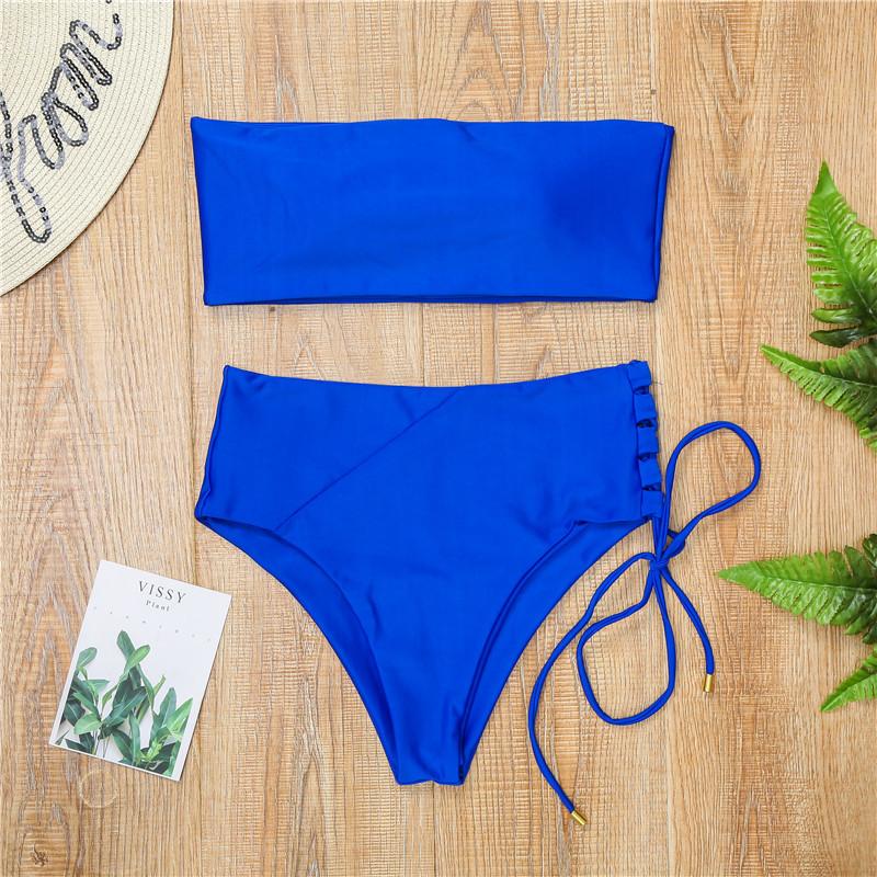 Sexy Bikini Push Up High Waist Bikini Push Up Leopard Elastic Band Swimsuit Sexy Biquini With Adjustable Strap Swimwear Women