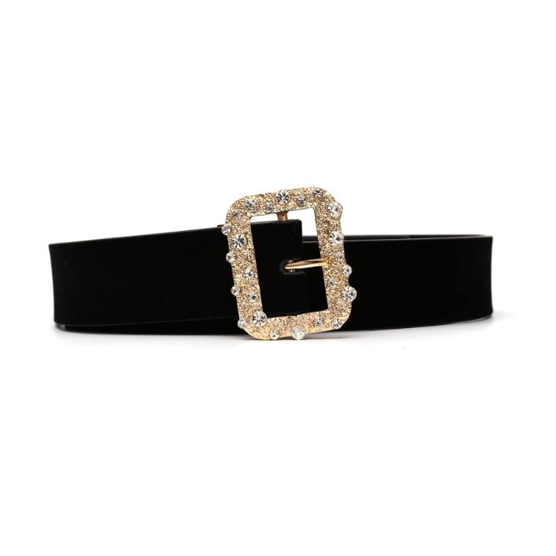 Women Vintage Belt New Crystal Gold Belts Pu for Women Square Metal Buckle Waistband Female Diamond Jeans Dress Fashion 2021, Black
Women Vintage Belt New Crystal Gold Belts Pu for Women Square Metal Buckle Waistband Female Diamond Jeans Dress Fashion 2021, Black
