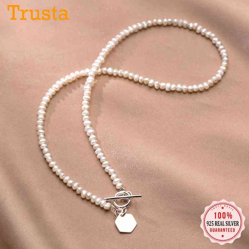 Trustdavis Luxury 925 Sterling Silver Fashion Freshwater Pearl Geometric Hexagon Necklace for Women Mother's Day Jewelry DB343
Trustdavis Luxury 925 Sterling Silver Fashion Freshwater Pearl Geometric Hexagon Necklace for Women Mother's Day Jewelry DB343