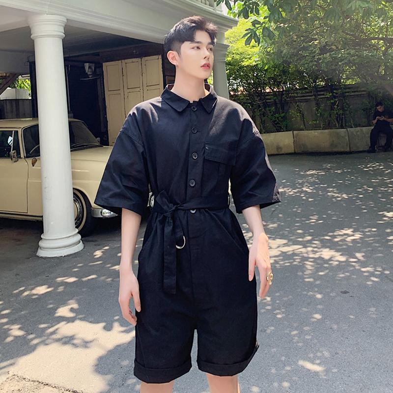 Men's Pants Summer Designer Tooling Jumpsuit Shorts Tide Brand Korean Version Loose BF Wind Waist Five Stage Costumes, Black
Men's Pants Summer Designer Tooling Jumpsuit Shorts Tide Brand Korean Version Loose BF Wind Waist Five Stage Costumes, Black