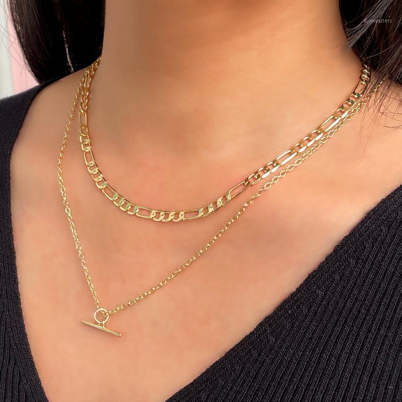 Fashion Golden Simple Multi-layer Metal Choker Necklaces For Women Minimalist Toggle Clasps Pendant Necklace Jewelry Chains
Fashion Golden Simple Multi-layer Metal Choker Necklaces For Women Minimalist Toggle Clasps Pendant Necklace Jewelry Chains