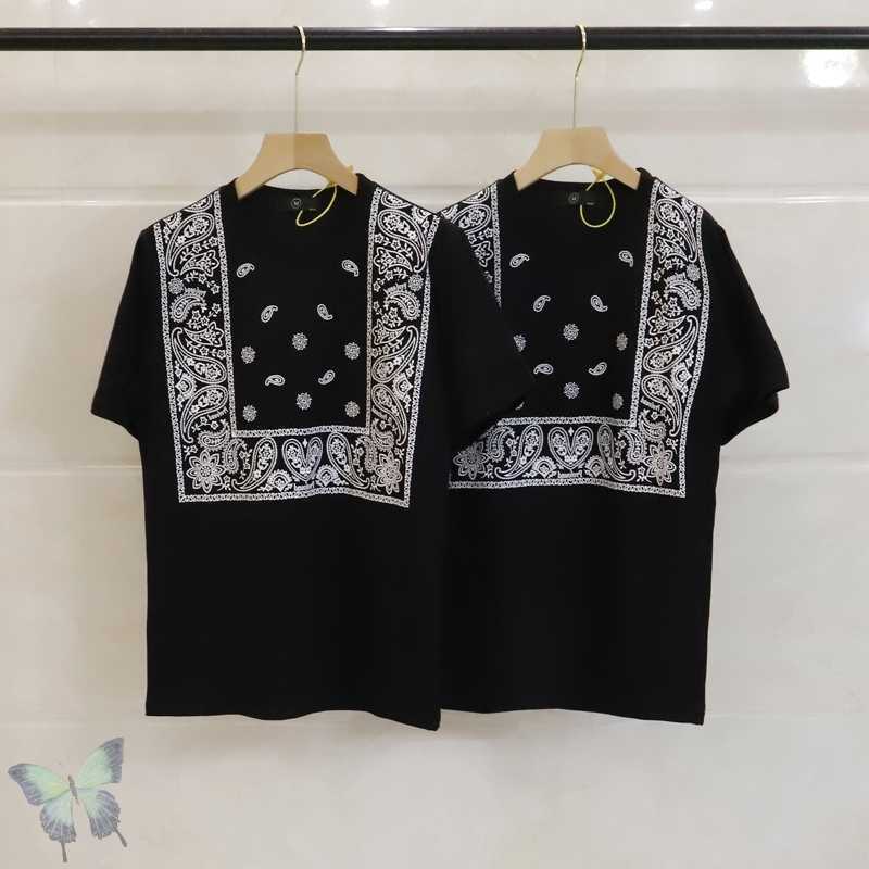 Kapital T Shirt Cotton Casual Cashew T-shirt Men Women 210629