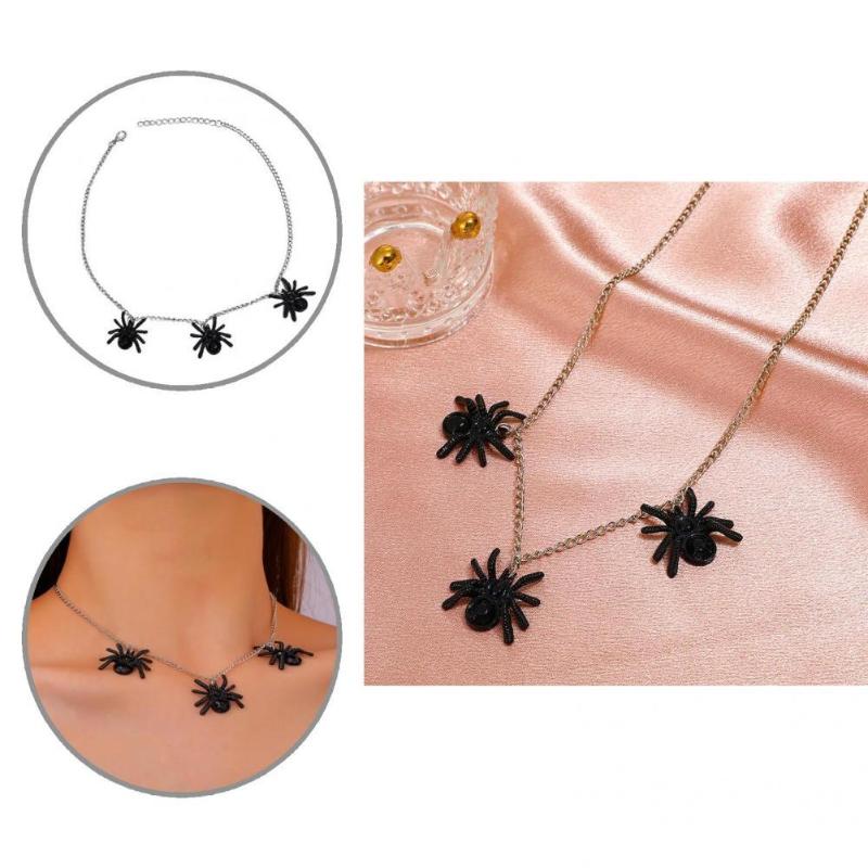Chokers Lightweight Chic Spider-Shaped Pendant Women Necklace Ornament Adjustable For Bar
Chokers Lightweight Chic Spider-Shaped Pendant Women Necklace Ornament Adjustable For Bar