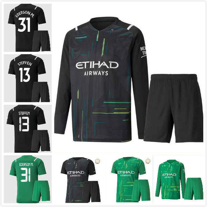 21 22 EDERSON M. Goalkeeper city soccer jerseys 2021 2022 man STERLING football shirt FODEN DE BRUYNE G. JESUS BERNARDO MAHREZ FERRAN men kits
21 22 EDERSON M. Goalkeeper city soccer jerseys 2021 2022 man STERLING football shirt FODEN DE BRUYNE G. JESUS BERNARDO MAHREZ FERRAN men kits