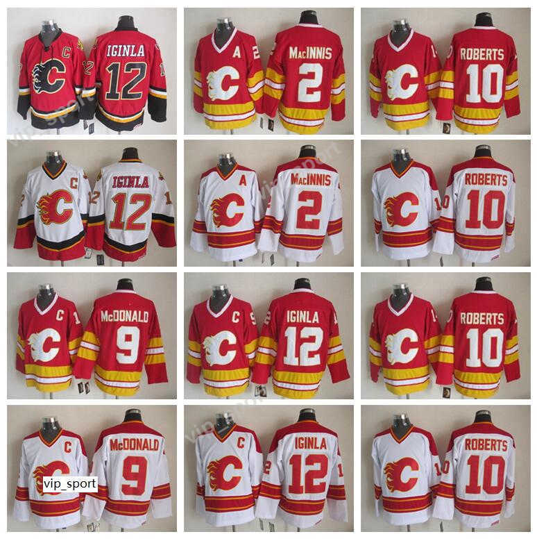 Men 12 Jarome Iginla Jersey Calgary Flames Ice Hockey 2 Al Macinnis 9 Lanny McDonald 10 Gary Roberts Jerseys Sewing Red White, 12 white
Men 12 Jarome Iginla Jersey Calgary Flames Ice Hockey 2 Al Macinnis 9 Lanny McDonald 10 Gary Roberts Jerseys Sewing Red White, 12 white