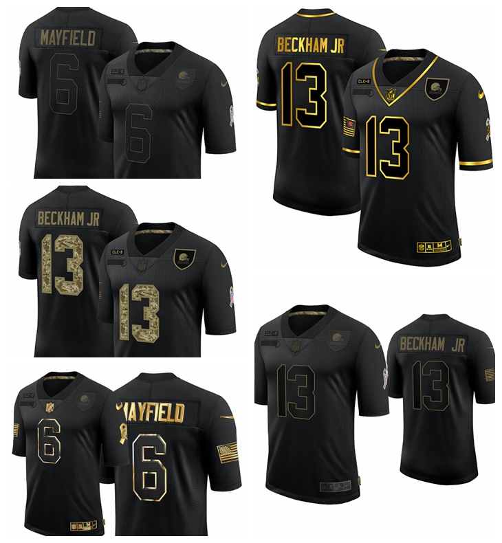 ClevelandBrownsMEN WOMEN YOUTH Baker Mayfield Odell Beckham Jr. Black Salute To Service Golden Camo Limited football Jersey
ClevelandBrownsMEN WOMEN YOUTH Baker Mayfield Odell Beckham Jr. Black Salute To Service Golden Camo Limited football Jersey