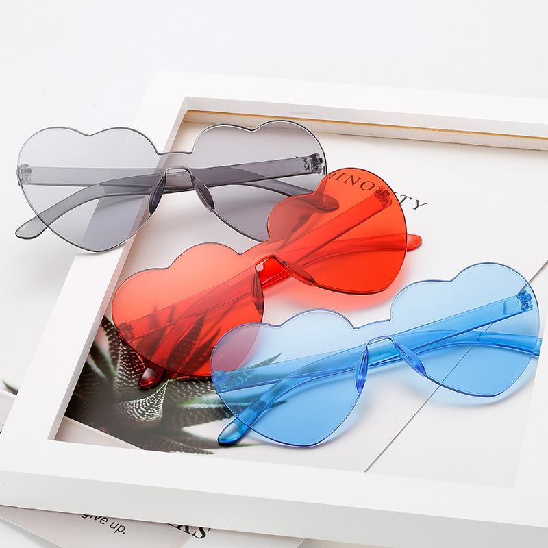 Sunglasses Love Heart Shape Women Rimless Frame Tint Clear Lens Colorful Sun Glasses Female Red Pink Yellow Shades Travel
Sunglasses Love Heart Shape Women Rimless Frame Tint Clear Lens Colorful Sun Glasses Female Red Pink Yellow Shades Travel