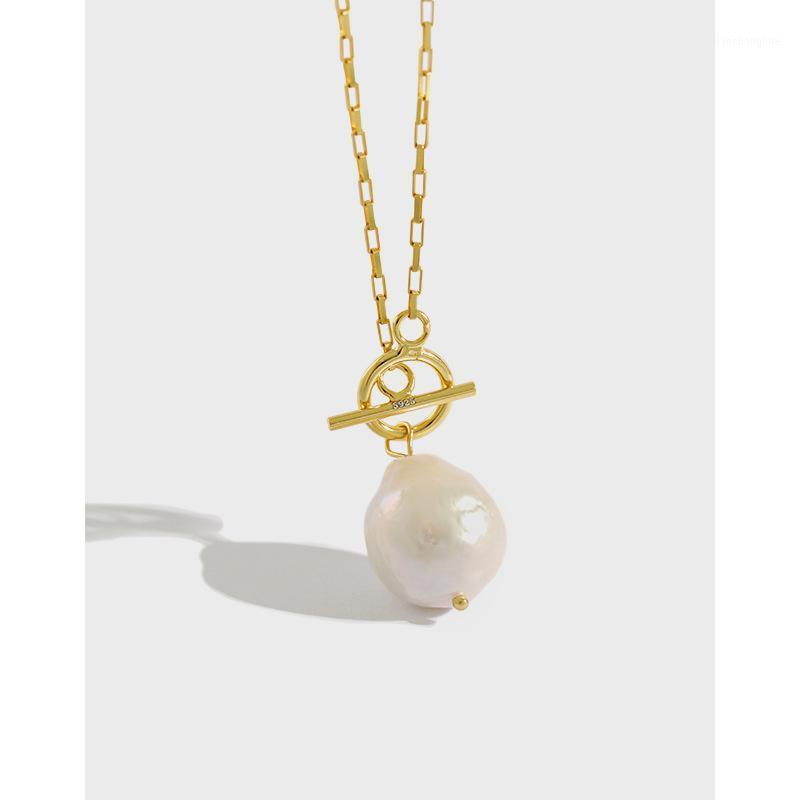 Chains Real 925 Sterling Silver Necklace For Women Teen Girls Baroque Freshwater Pearl Necklaces OT Bucket Korean Stylish Jewelry 2022
Chains Real 925 Sterling Silver Necklace For Women Teen Girls Baroque Freshwater Pearl Necklaces OT Bucket Korean Stylish Jewelry 2022