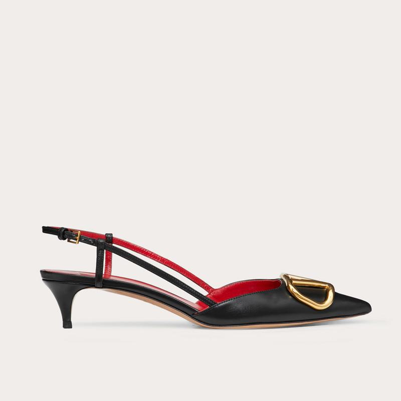Sandals 2021 Summer Black Leather Women Kitten Heel Slingback High Heels Metal Design Pumps
Sandals 2021 Summer Black Leather Women Kitten Heel Slingback High Heels Metal Design Pumps