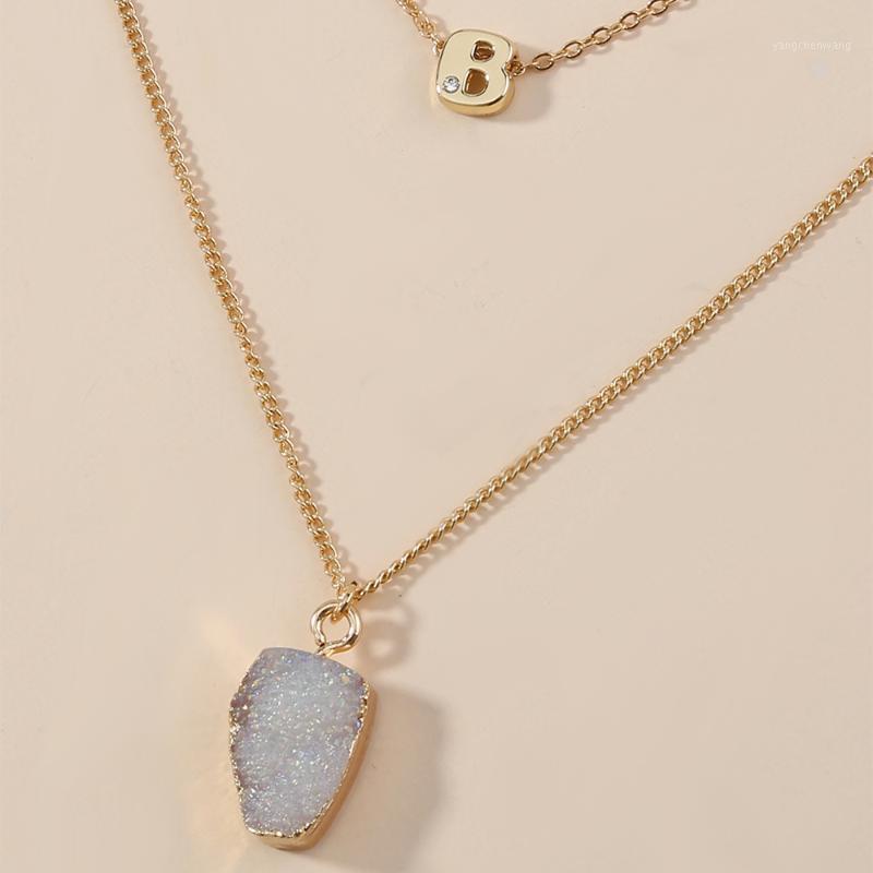 Chains Natural Crystal Stone Pendant Necklace Charm Multilayer Gold Chain Accessories Jewelry For Women
Chains Natural Crystal Stone Pendant Necklace Charm Multilayer Gold Chain Accessories Jewelry For Women