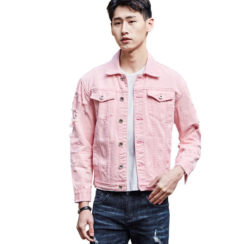 Men' Jackets Spring Slim Hole Denim Jacket Casual Men Buttons Student Solid Color Small Fresh Personality Handsome Fashion, Black
Men' Jackets Spring Slim Hole Denim Jacket Casual Men Buttons Student Solid Color Small Fresh Personality Handsome Fashion, Black