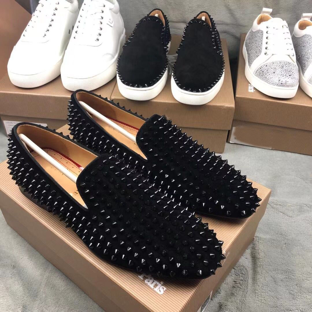 Top Luxury Dandelion Spikes Loafers Shoes Red Bottom Gentleman Party Wedding Dress Oxfords Flat Mens Business Slip On Sneakers EU35-47
Top Luxury Dandelion Spikes Loafers Shoes Red Bottom Gentleman Party Wedding Dress Oxfords Flat Mens Business Slip On Sneakers EU35-47