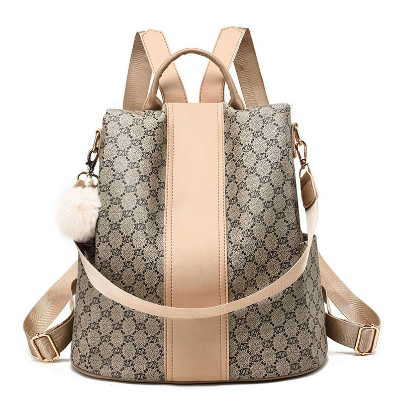 Luxury Designer Women Leather Backpack Female Leisur Double Shoulders Teenager School Bag Mochila Fashion Girls Travel Bags, Khaki
Luxury Designer Women Leather Backpack Female Leisur Double Shoulders Teenager School Bag Mochila Fashion Girls Travel Bags, Khaki