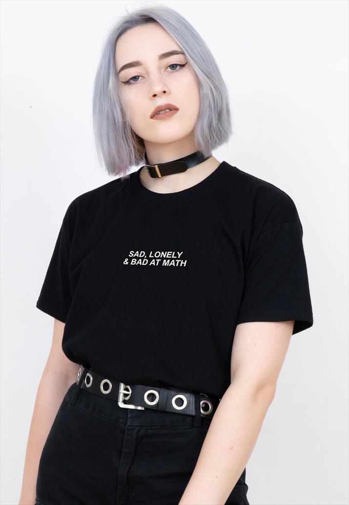 sad lonely and bad at mens t shirts math aesthetic clothing men fashion funny tumblr grunge ulzzang casual tee, White;black
sad lonely and bad at mens t shirts math aesthetic clothing men fashion funny tumblr grunge ulzzang casual tee, White;black