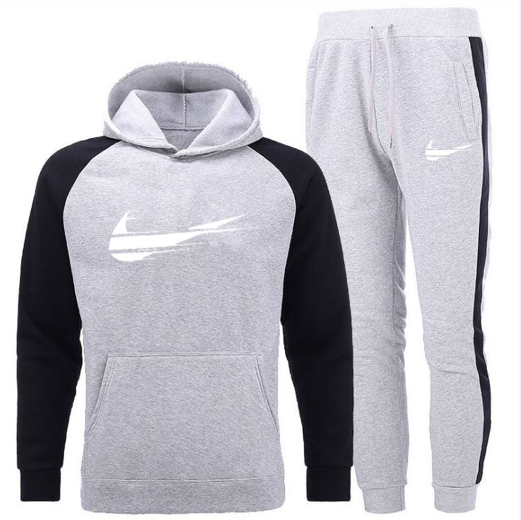2021 Autumn Cotton Clothing Men's Fashion Tracksuit Casual Men Hoodies Coat+Pant male Set Boys Girls Basketball Sportswear white black, Gray
2021 Autumn Cotton Clothing Men's Fashion Tracksuit Casual Men Hoodies Coat+Pant male Set Boys Girls Basketball Sportswear white black, Gray