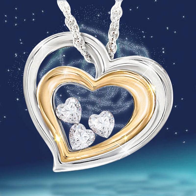 Pendant Necklaces Statement Heart Necklace Women Elegant Australia Crystal Double Fashion Bridal Wedding Jewelry Gifts 
Pendant Necklaces Statement Heart Necklace Women Elegant Australia Crystal Double Fashion Bridal Wedding Jewelry Gifts
