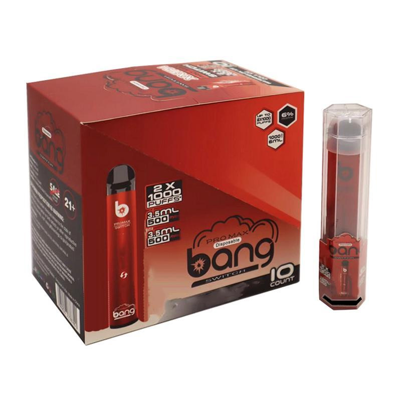 NEW Bang Pro Max Switch Disposable Vape Pen 2 IN 1 Device Kit 7ml Pods 2000 Puffs Bang XXtra Double 1100mAh Battery Vape Pre-filled Pen
NEW Bang Pro Max Switch Disposable Vape Pen 2 IN 1 Device Kit 7ml Pods 2000 Puffs Bang XXtra Double 1100mAh Battery Vape Pre-filled Pen