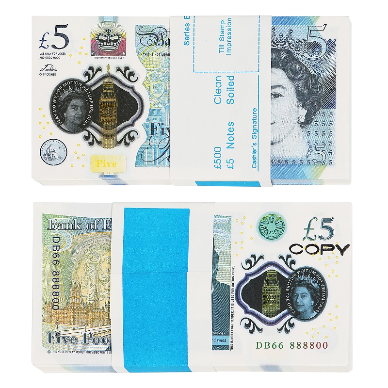 Best 3A Prop Money Uk Pounds GBP BANK Game 100 20 NOTES Authentic Film Edition Movies Play Fake Cash Casino Po Booth Props E7d