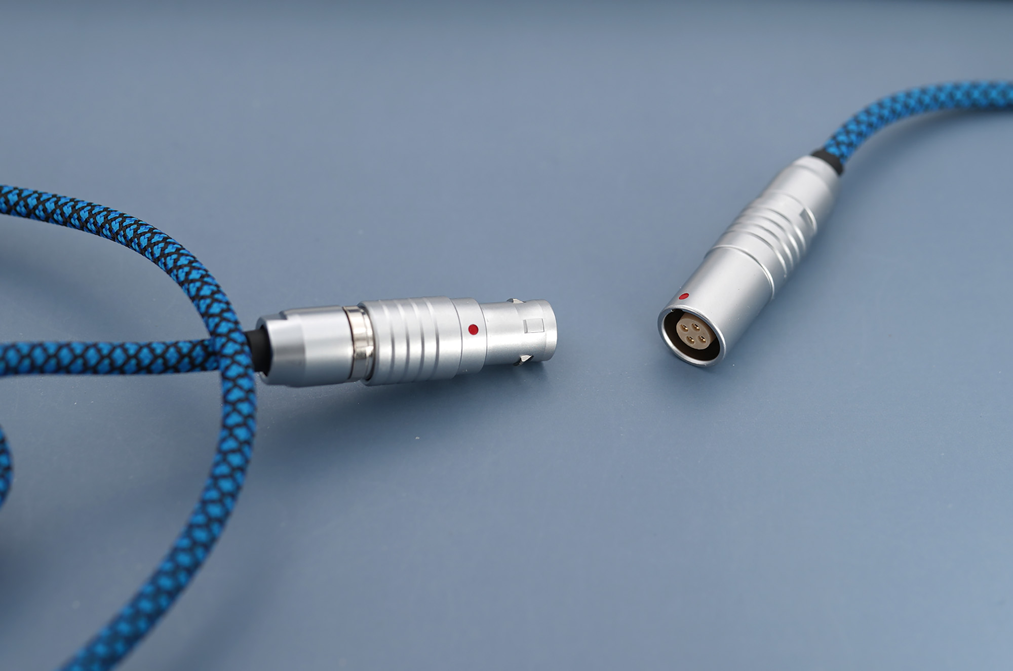 GeekCable Handmade Mechanical Keyboard Data Cable For GMK Theme Diamond Blue Colorway For SP Keycap Theme Line