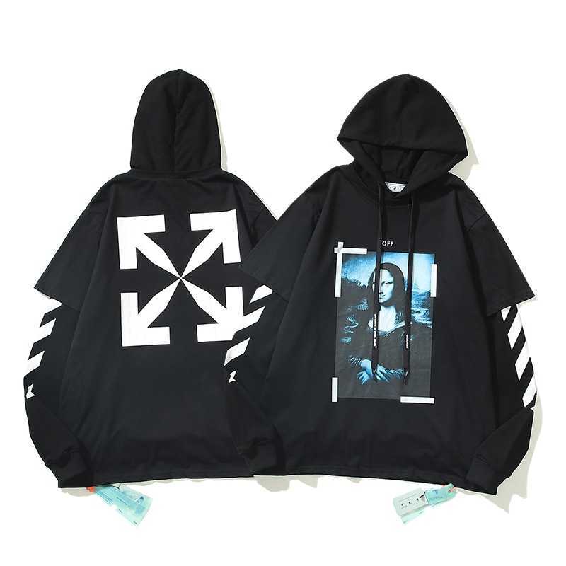 Autumn off tested black mona lisa arrow print hooded fake two men' sweaters couple tops
Autumn off tested black mona lisa arrow print hooded fake two men' sweaters couple tops