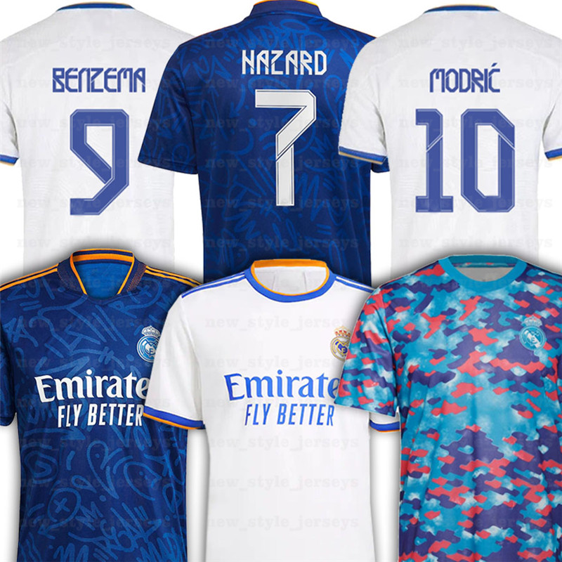 REAL MADRID Jerseys 21 22 soccer jersey HAZARD BENZEMA VINICIUS Modric 12 MARCELO camiseta football ASENSIO shirt uniforms men kids kit sets, Women(huang ma)
REAL MADRID Jerseys 21 22 soccer jersey HAZARD BENZEMA VINICIUS Modric 12 MARCELO camiseta football ASENSIO shirt uniforms men kids kit sets, Women(huang ma)