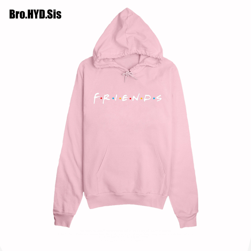 Spring Friends Letter Print Hoodies Women Sweatshirts Harajuku Hooded Sweats Long Sleeve Women's Clothing Teens Girls 201211