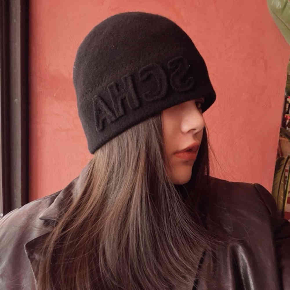 beret German Scha handmade hat autumn and winter new wool knitted pure color versatile ear protection cold shows small face, Khaki
beret German Scha handmade hat autumn and winter new wool knitted pure color versatile ear protection cold shows small face, Khaki