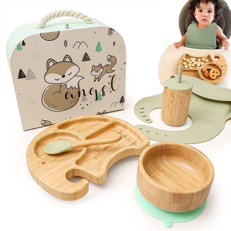 Cups, Dishes & Utensils 5Pcs Silicone Baby Bamboo Feeding Bowl Spoon Elephant Pattern Food Tableware Kids Wooden Training Dinnerware Gift Se
Cups, Dishes & Utensils 5Pcs Silicone Baby Bamboo Feeding Bowl Spoon Elephant Pattern Food Tableware Kids Wooden Training Dinnerware Gift Se