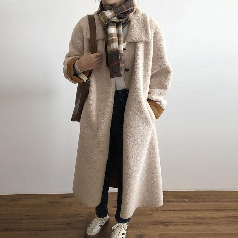 Women's Fur & Faux Winter Coat Women Imitate Lamb Wool Extended Coats One Piece Of Thick Warm Solid Color Plush Outwear Female, Black
Women's Fur & Faux Winter Coat Women Imitate Lamb Wool Extended Coats One Piece Of Thick Warm Solid Color Plush Outwear Female, Black