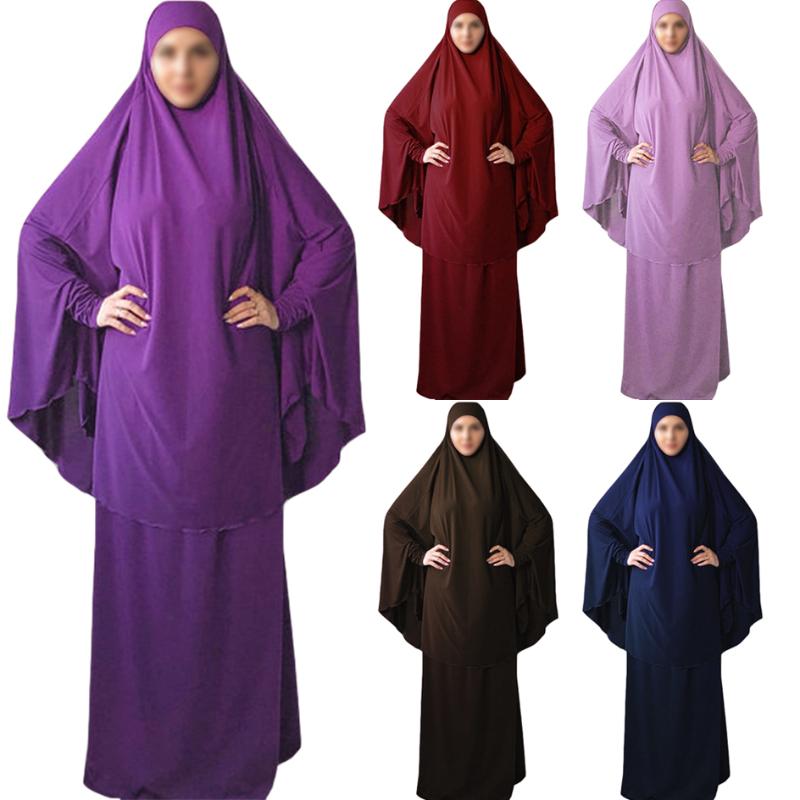 Ethnic Clothing Jilbab Abaya Women Khimar Hijab 2 Piece Set Prayer Dress Hooded Top + Skirt Caftan Muslim Islamic Robe Femme Musulmane, Red
Ethnic Clothing Jilbab Abaya Women Khimar Hijab 2 Piece Set Prayer Dress Hooded Top + Skirt Caftan Muslim Islamic Robe Femme Musulmane, Red