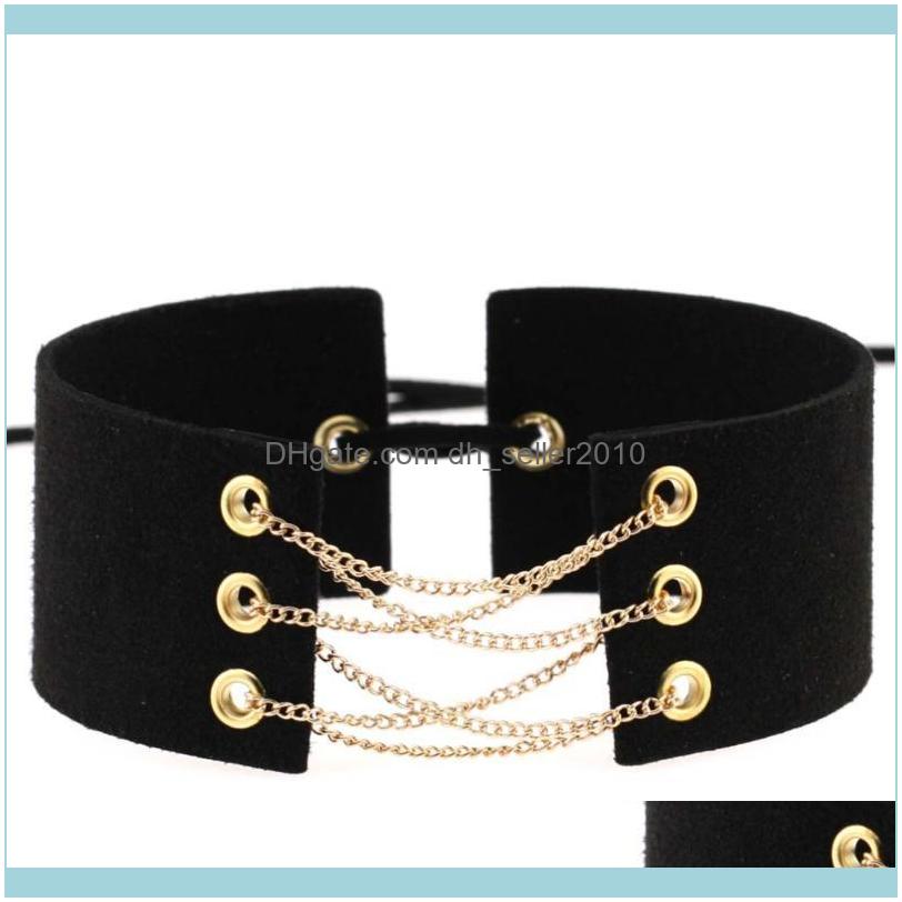 Necklaces & Pendants Jewelrymulticolor Black Brown Rose Wide Flannel Veet Leather Clavicle Collar Colier Chokers Necklace Women Femme Gift J
Necklaces & Pendants Jewelrymulticolor Black Brown Rose Wide Flannel Veet Leather Clavicle Collar Colier Chokers Necklace Women Femme Gift J