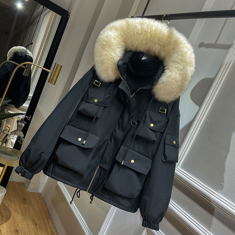 2021 New Large Natural Fox Fur Hooded Winter Jacket Women 90% White Duck Down Thick Parkas Warm Waterproof Snow Coat Outwear Dhfo, Black
2021 New Large Natural Fox Fur Hooded Winter Jacket Women 90% White Duck Down Thick Parkas Warm Waterproof Snow Coat Outwear Dhfo, Black