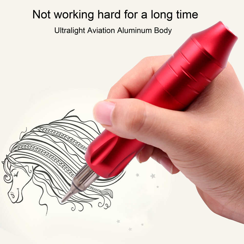 Professional Tattoo Machine Kit Complete Rotary Pen Set Cartridge Needles For Permanent Makeup Eyebrow Body Artist 210622